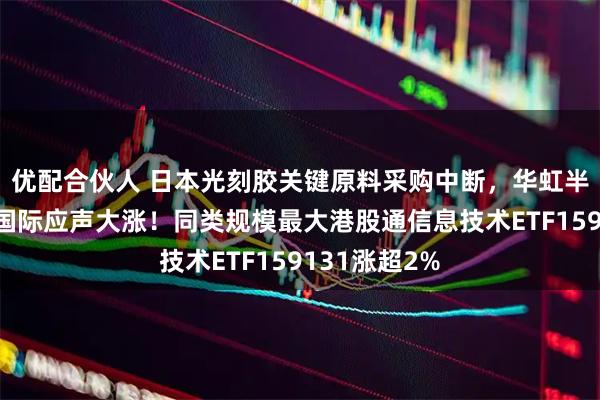 优配合伙人 日本光刻胶关键原料采购中断，华虹半导体、中芯国际应声大涨！同类规模最大港股通信息技术ETF159131涨超2%